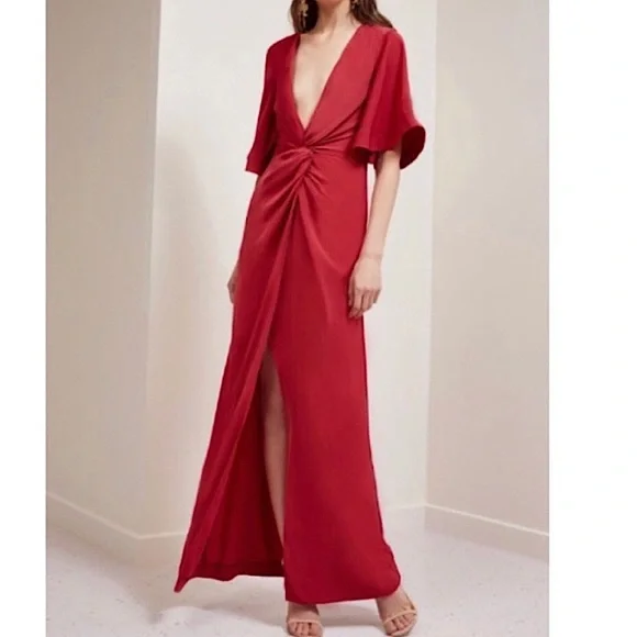 chinese dress ladies Rent Keepsake The Label Lilac Floral Maxi Gown